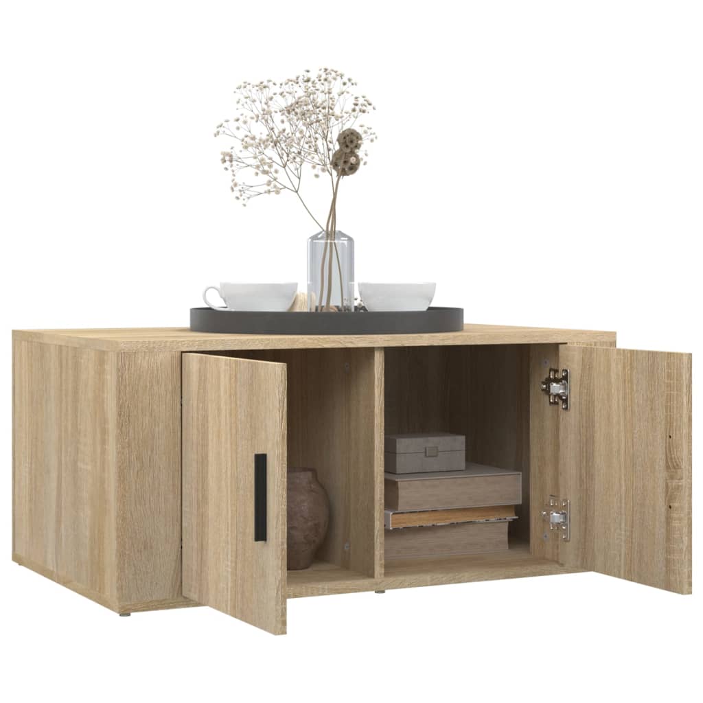 vidaXL Tavolino da Salotto Rovere Sonoma 80x50x36 cm Legno Multistrato