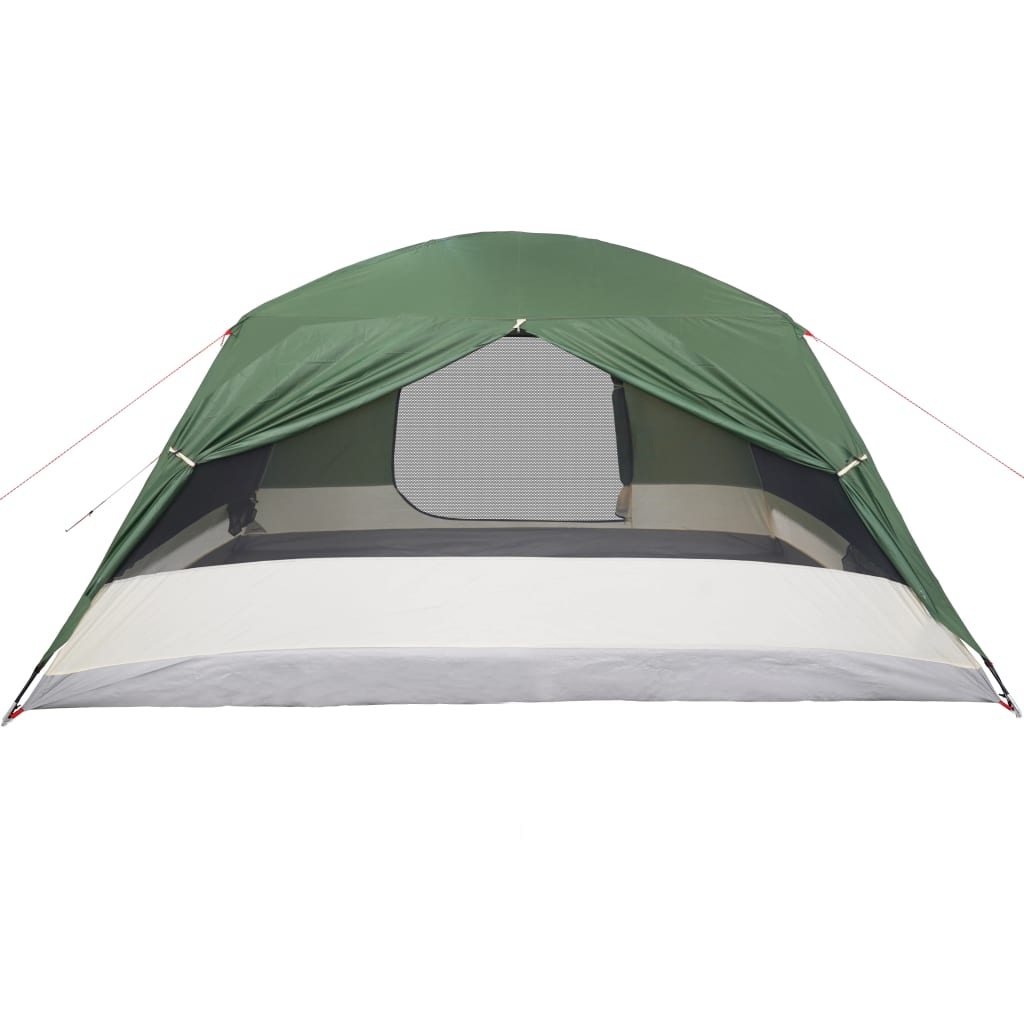 vidaXL Tenda da Campeggio a Cupola per 6 Persone Verde Impermeabile