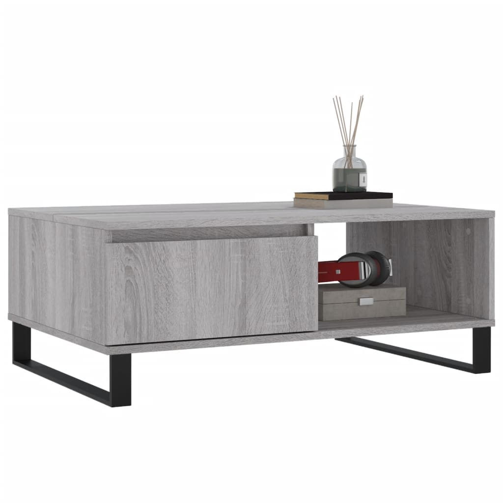 vidaXL Tavolino da Salotto Grigio Sonoma 90x60x35 cm Legno Multistrato