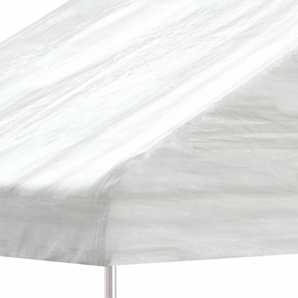 vidaXL Gazebo con Tetto Bianco 13,38x4,08x3,22 m in Polietilene