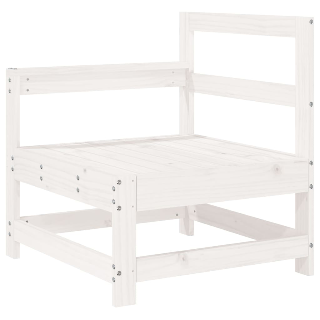 vidaXL Set Salotto da Giardino 6 pz Bianco in Legno Massello di Pino