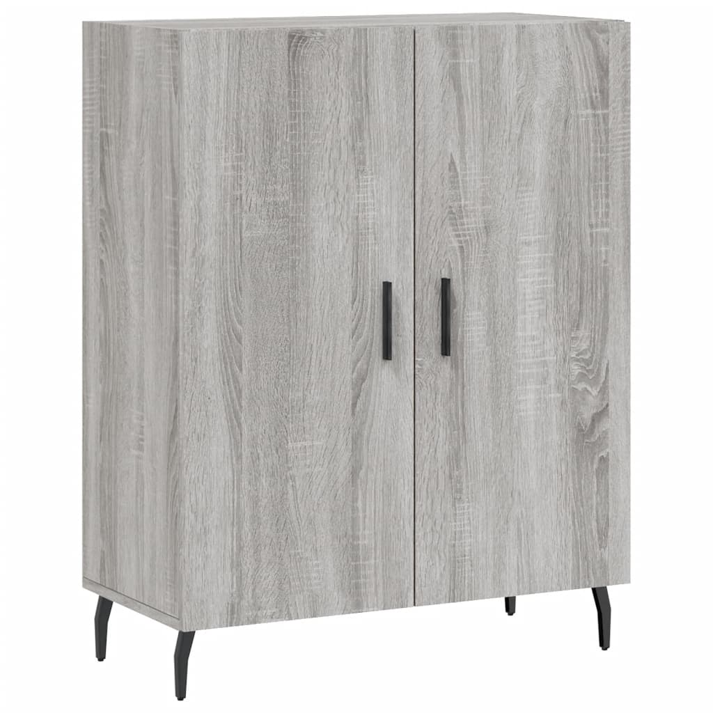 vidaXL Credenza Grigio Sonoma 69,5x34x180 cm in Legno Multistrato