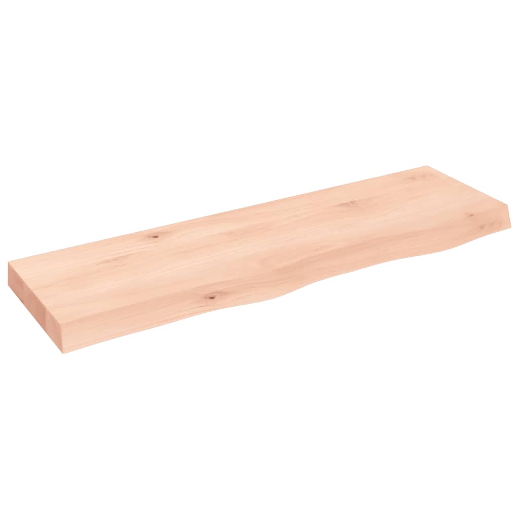 vidaXL Piano Bagno 100x30x(2-6) cm in Legno Massello Non Trattato