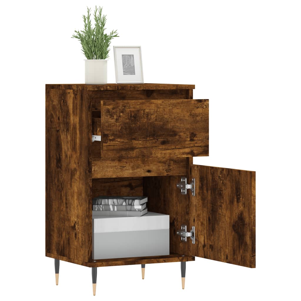 vidaXL Credenza Rovere Fumo 40x35x70 cm in Legno Multistrato