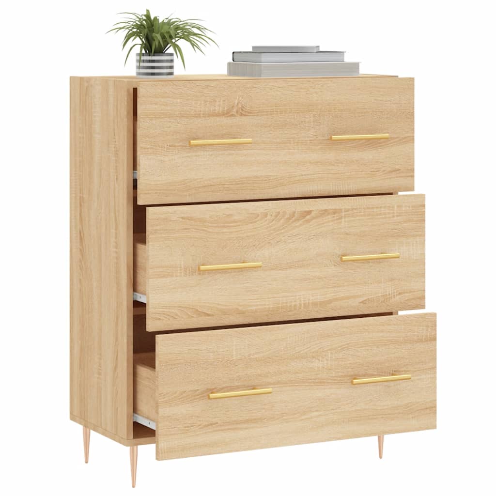 vidaXL Credenza Rovere Sonoma 69,5x34x90 cm in Legno Multistrato