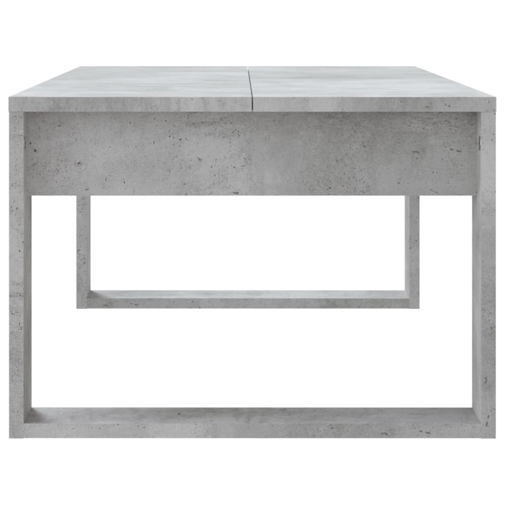 vidaXL Tavolino Salotto Grigio Cemento 102x50x35 cm Legno Multistrato