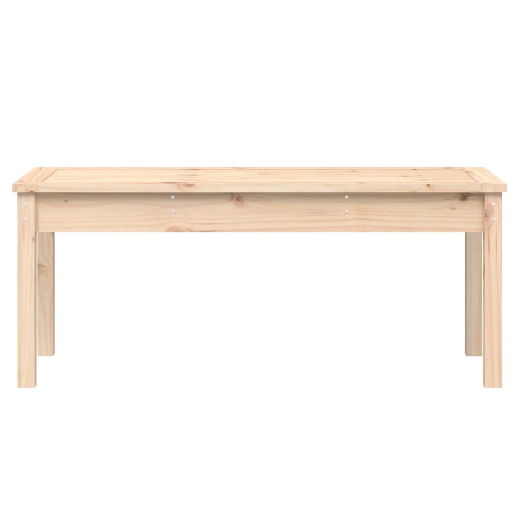 vidaXL Panca da Giardino 109x44x45 cm in Legno Massello di Pino