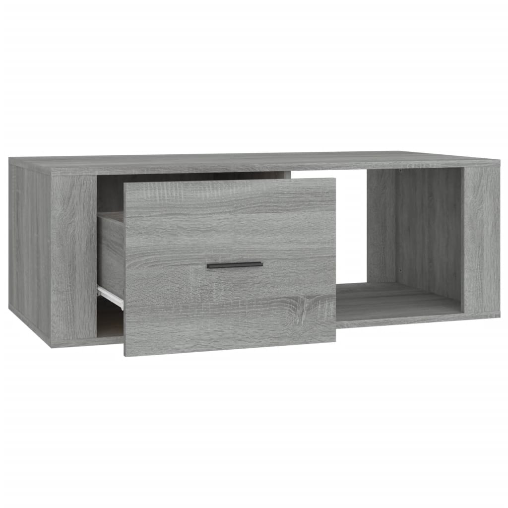 vidaXL Tavolino Salotto Grigio Sonoma 100x50,5x35 cm Legno Multistrato