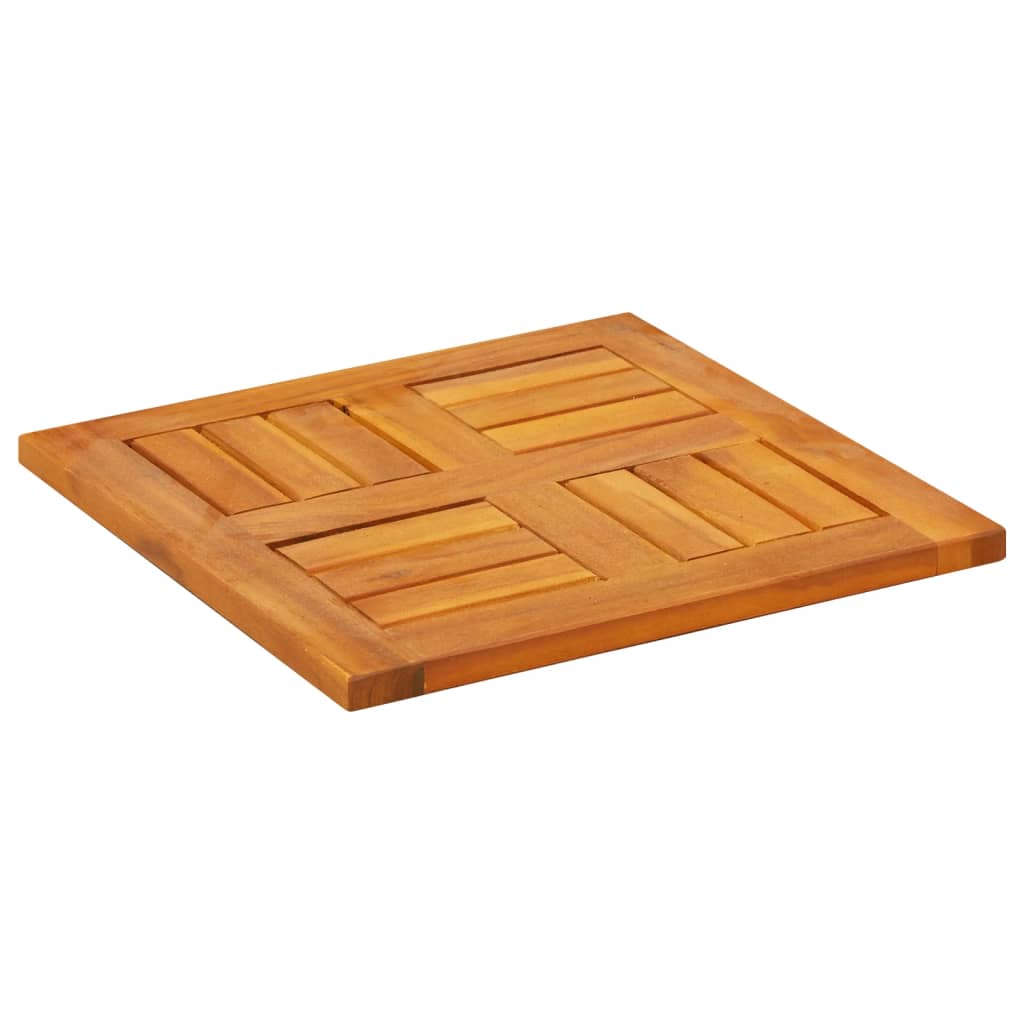 vidaXL Piano per Tavolo 40x40x2 cm Quadrato Legno Massello di Faggio