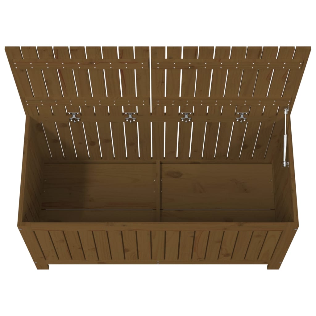 vidaXL Contenitore da Giardino Ambra 121x55x64 cm Legno Massello Pino