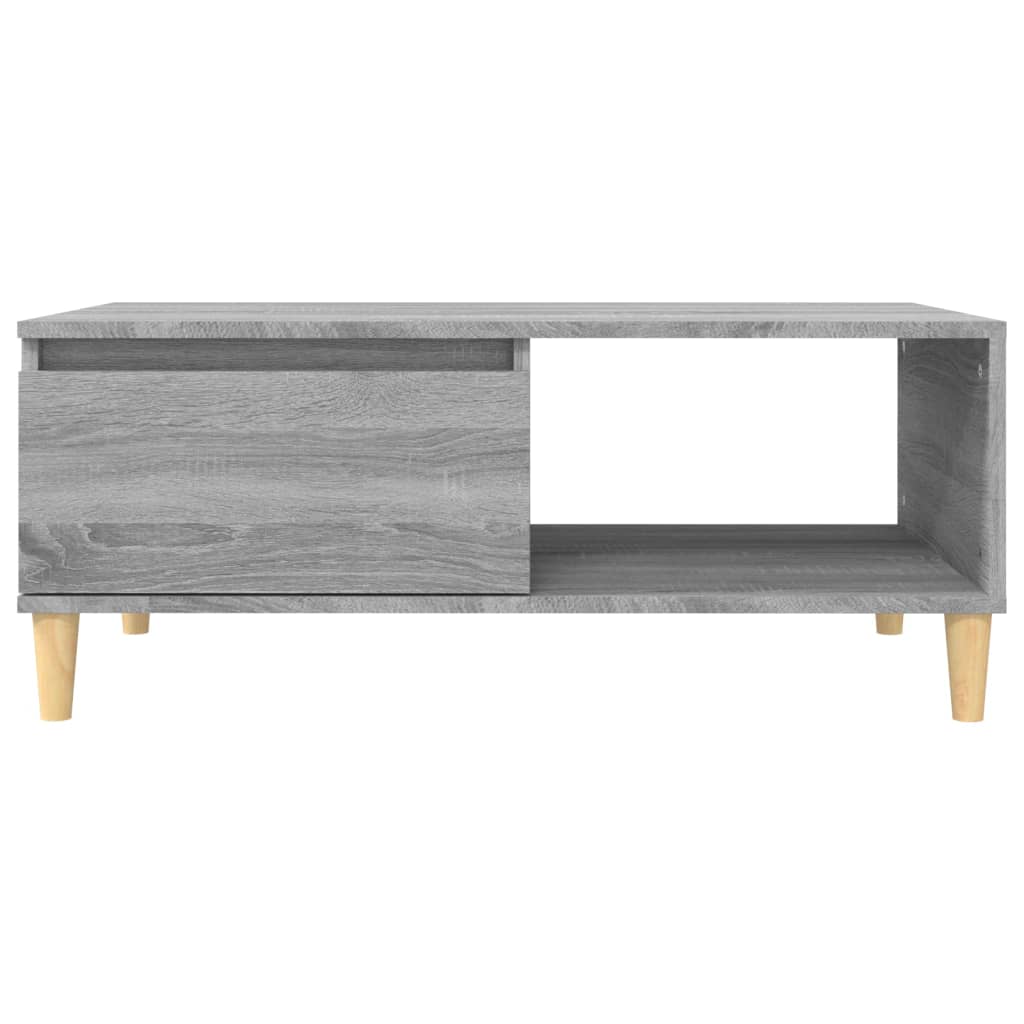 vidaXL Tavolino Salotto Grigio Sonoma 90x50x36,5 cm Legno Multistrato