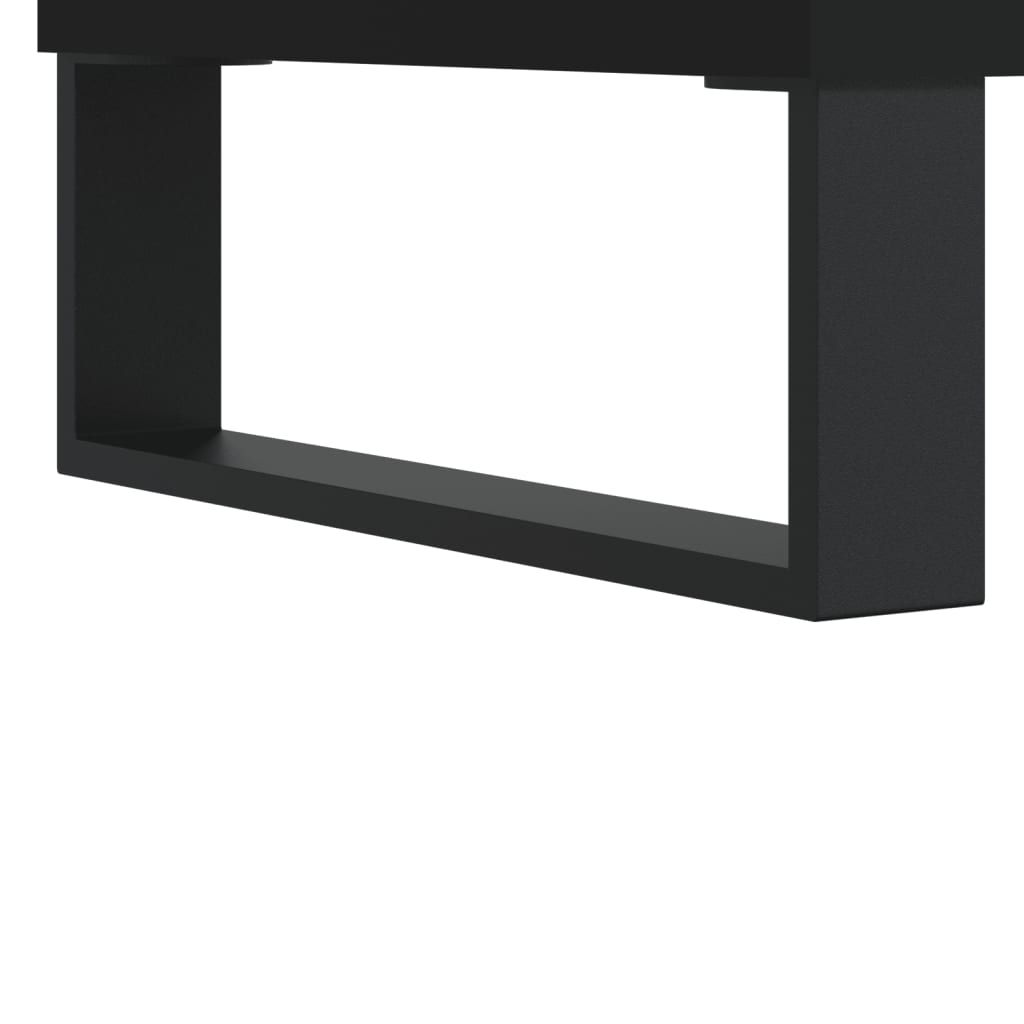 vidaXL Tavolino da Salotto Nero 90x60x35 cm in Legno Multistrato