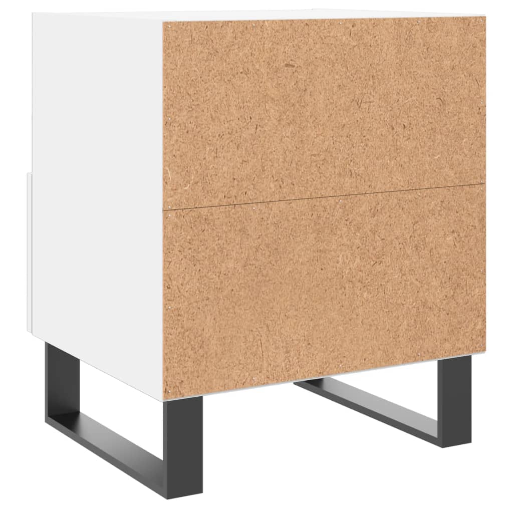 vidaXL Comodini 2 pz Bianchi 40x35x47,5 cm in Legno Multistrato