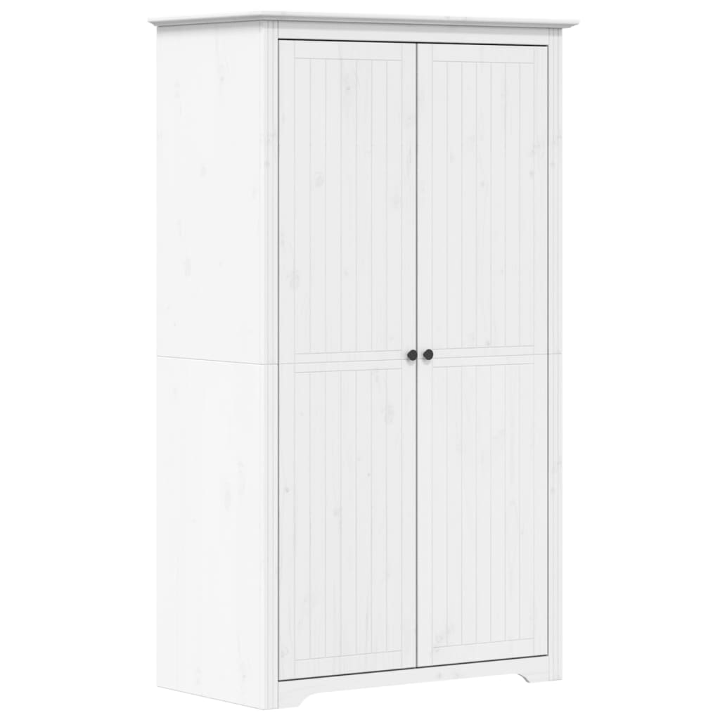 vidaXL Armadio BODO 99x53,5x173 cm in Legno Massello di Pino Bianco