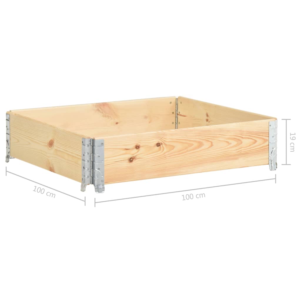 vidaXL Fioriera Rialzata 100x100 cm in Legno Massello di Pino