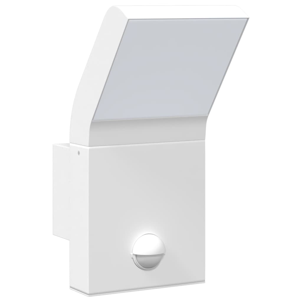 vidaXL Applique con LED e Sensore Bianca in Alluminio Pressofuso