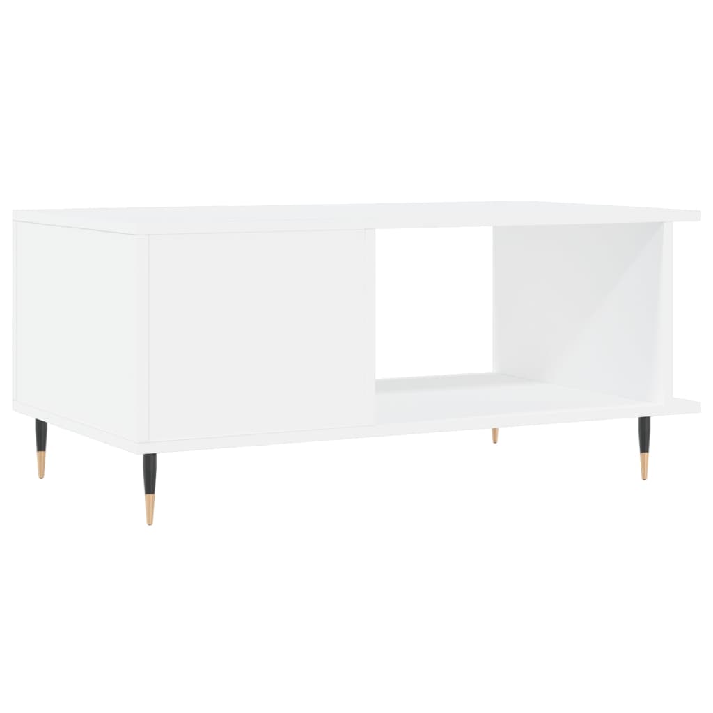 vidaXL Tavolino da Salotto Bianco 90x50x40 cm in Legno Multistrato