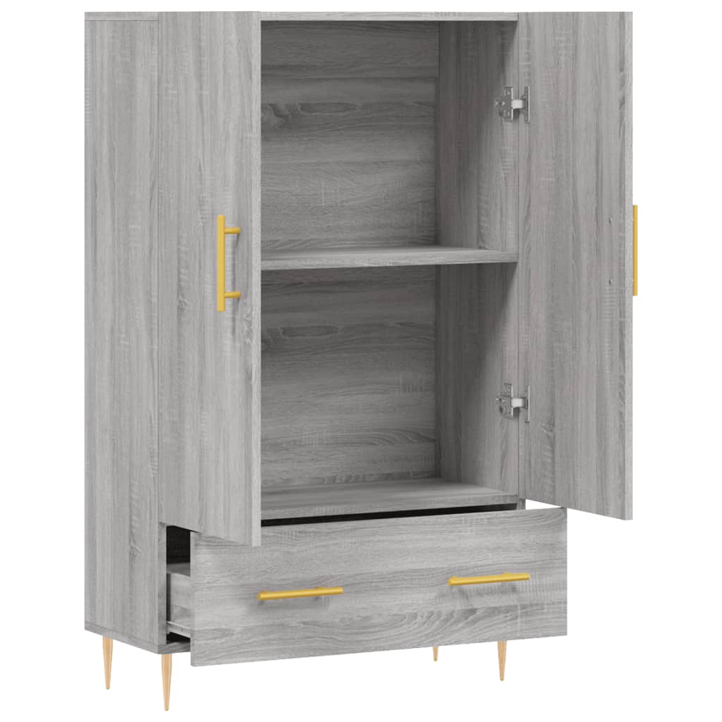 vidaXL Credenza Grigio Sonoma 69,5x31x115 cm in Legno Multistrato