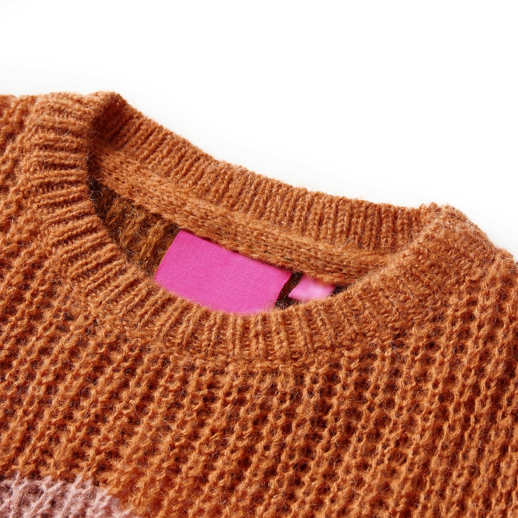 Maglione per Bambini Lavorato a Maglia Cognac 140