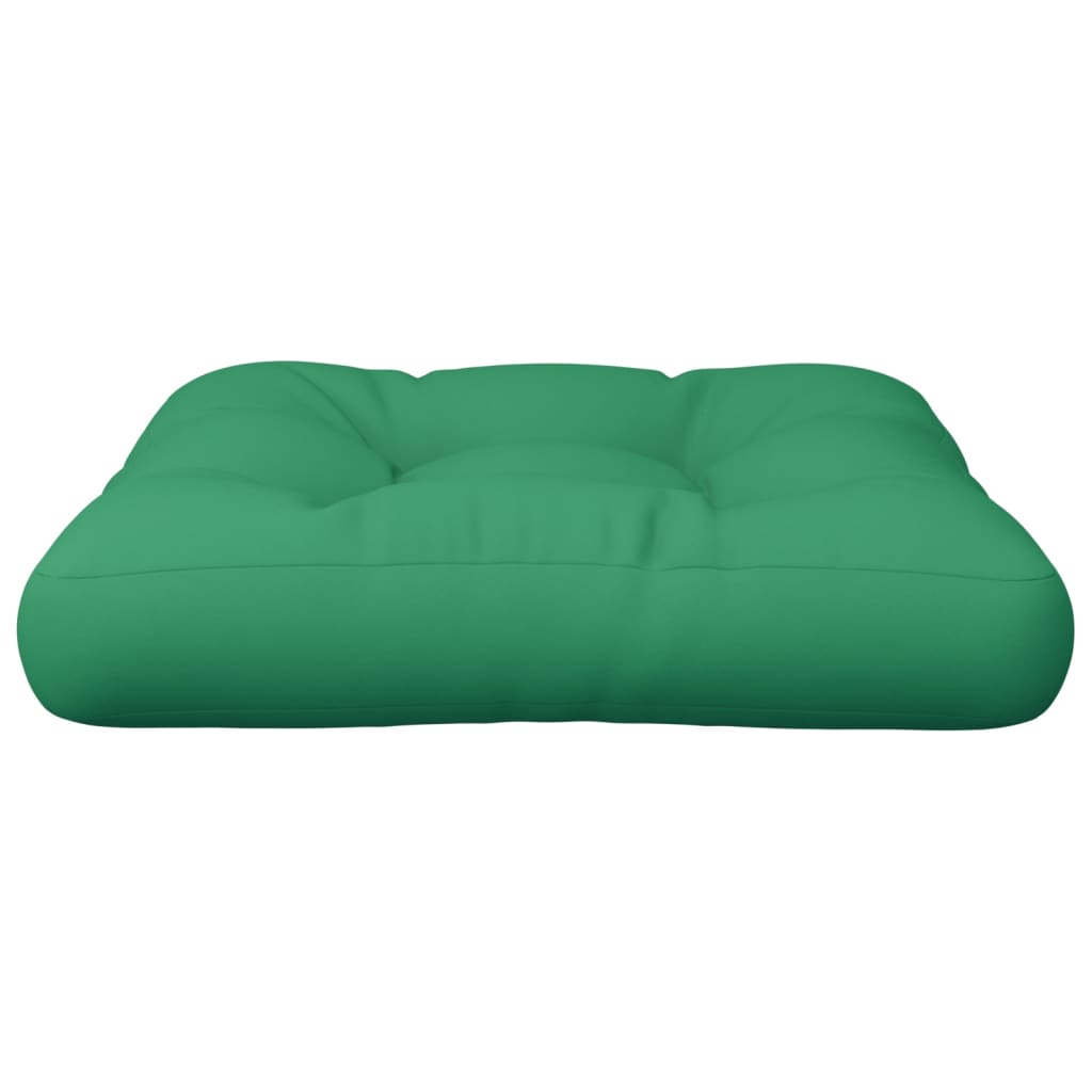 vidaXL Cuscino per Pallet Verde 50x50x12 cm in Tessuto