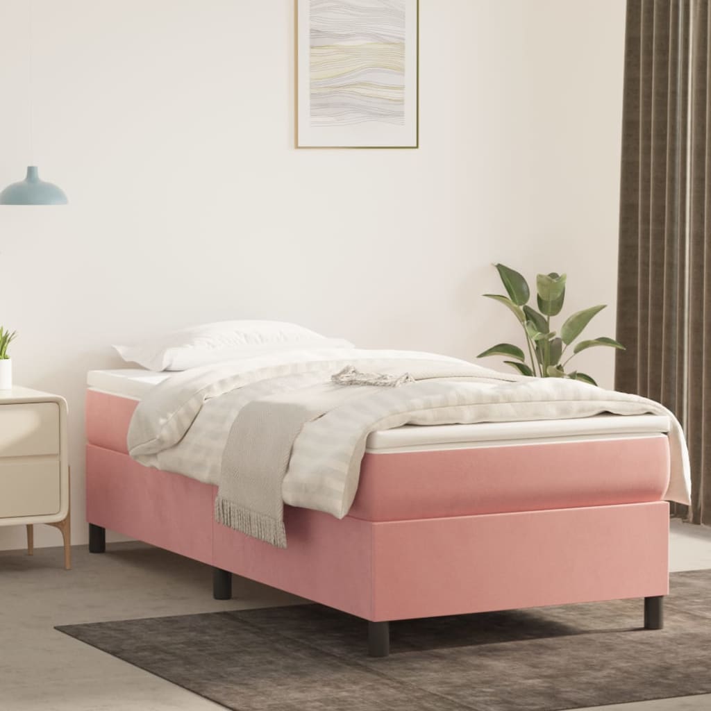 vidaXL Giroletto Rosa 100x200 cm in Velluto