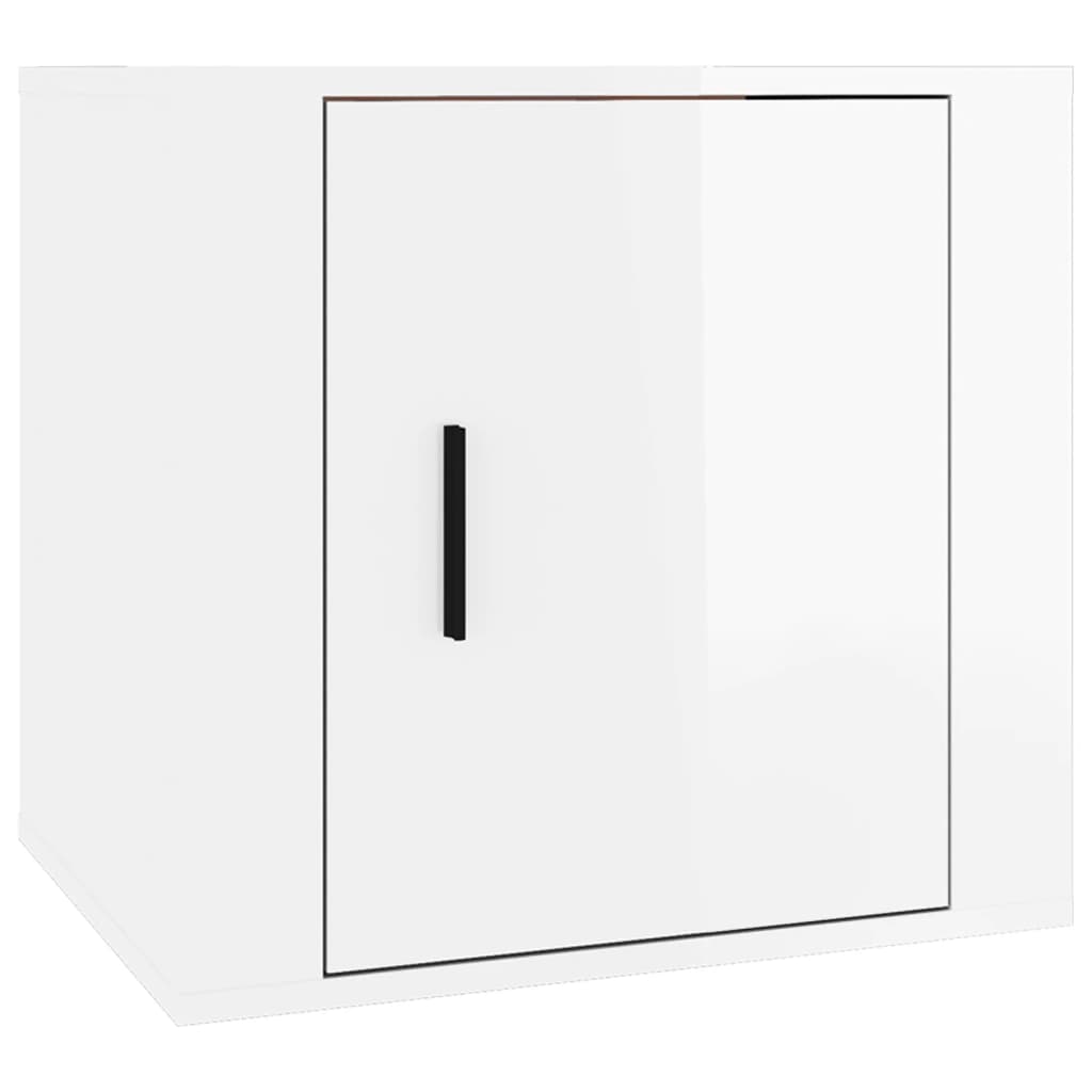 vidaXL Comodini 2 pz in Bianco Lucido 50x39x47 cm