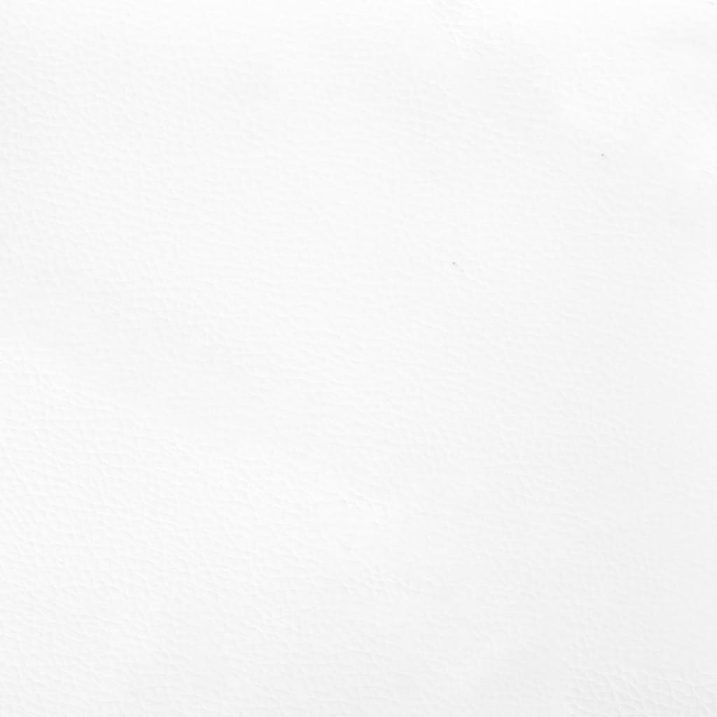 vidaXL Testiera ad Orecchio Bianca 83x23x118/128 cm in Similpelle