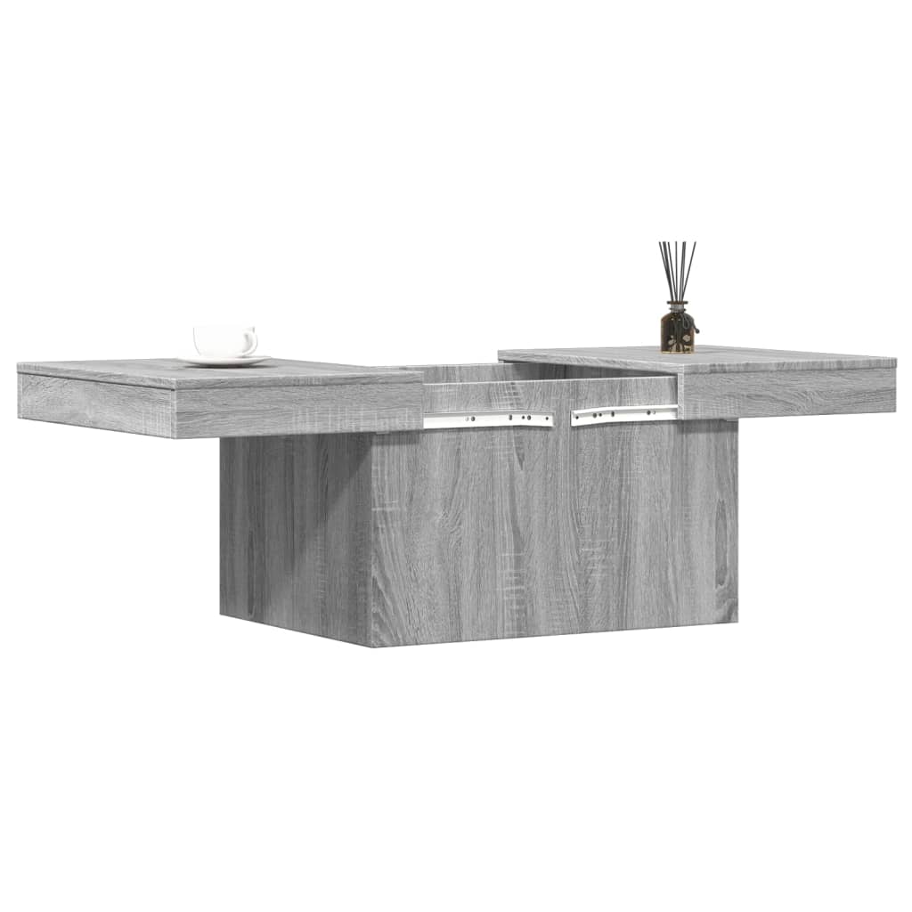 vidaXL Tavolino da Salotto Grigio Sonoma 80x55x40 cm Legno Multistrato