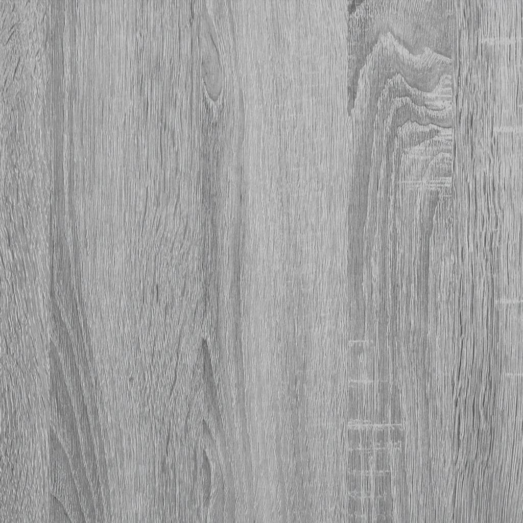 vidaXL Giroletto Testiera Grigio Sonoma 180x200 cm Legno Multistrato