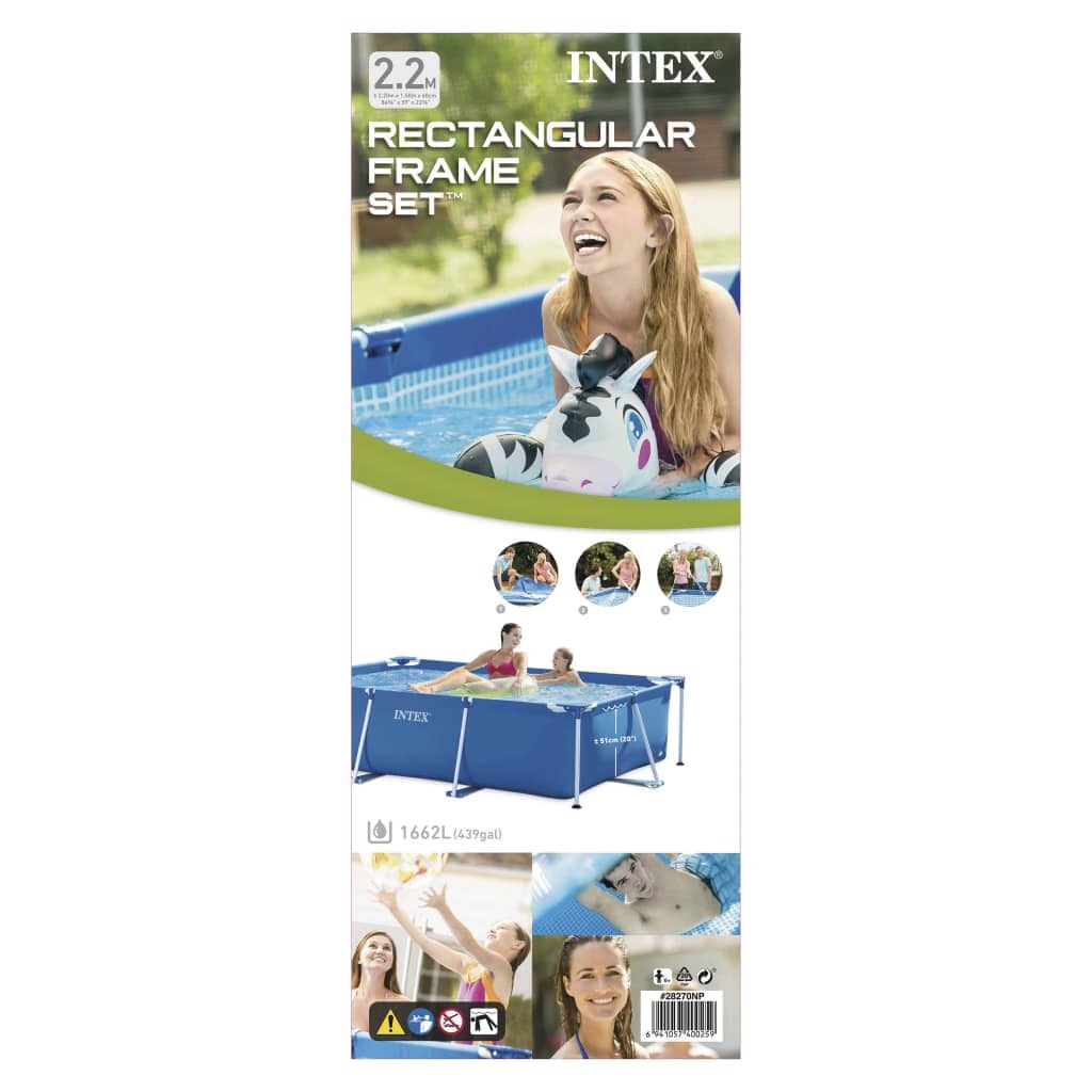 Intex Piscina Rectangular Frame 220x150x60 cm