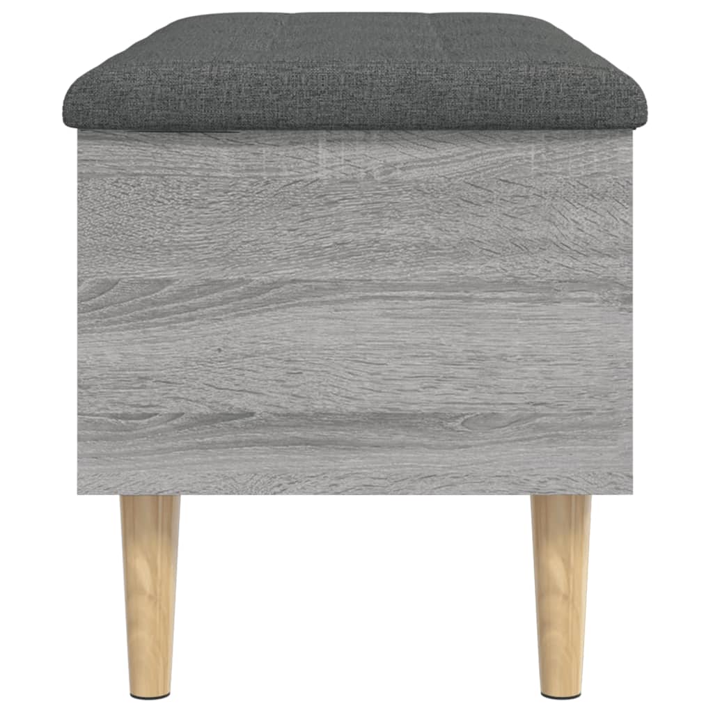 vidaXL Panca Portaoggetti Grigio Sonoma 82x42x46 cm Legno Multistrato