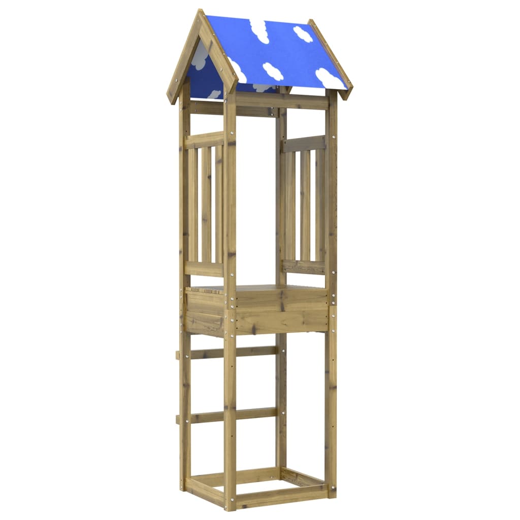 vidaXL Torre da Gioco 52,5x46,5x208 cm in Legno di Pino Impregnato