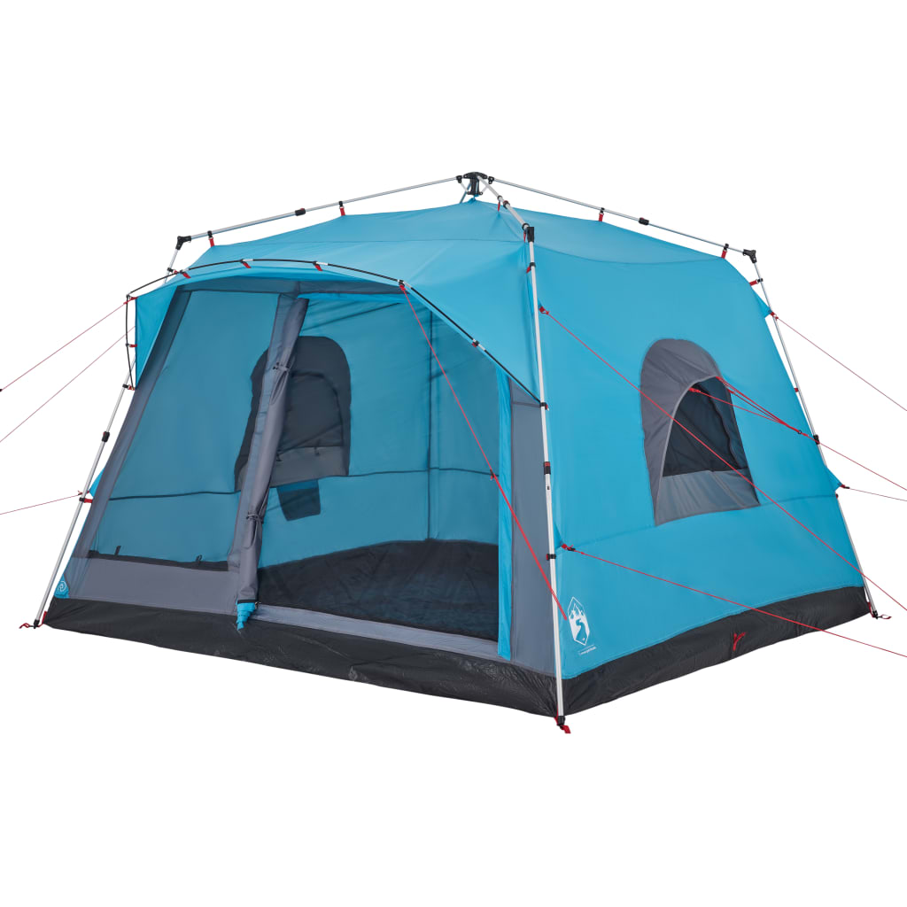 vidaXL Tenda Familiare Cabina 7 Persone Blu a Rilascio Rapido