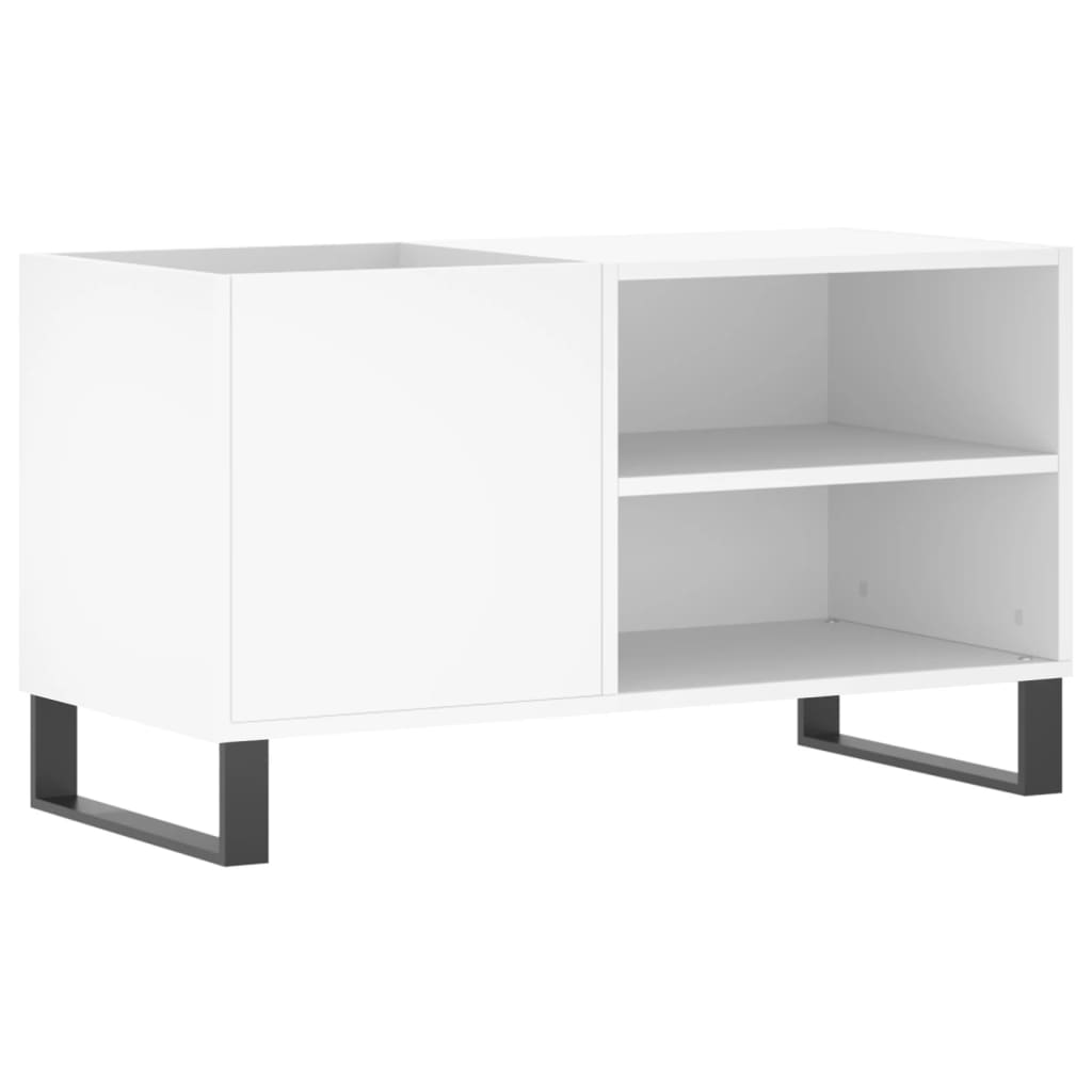 vidaXL Mobile Porta Dischi Bianco 85x38x48 cm in Legno Multistrato