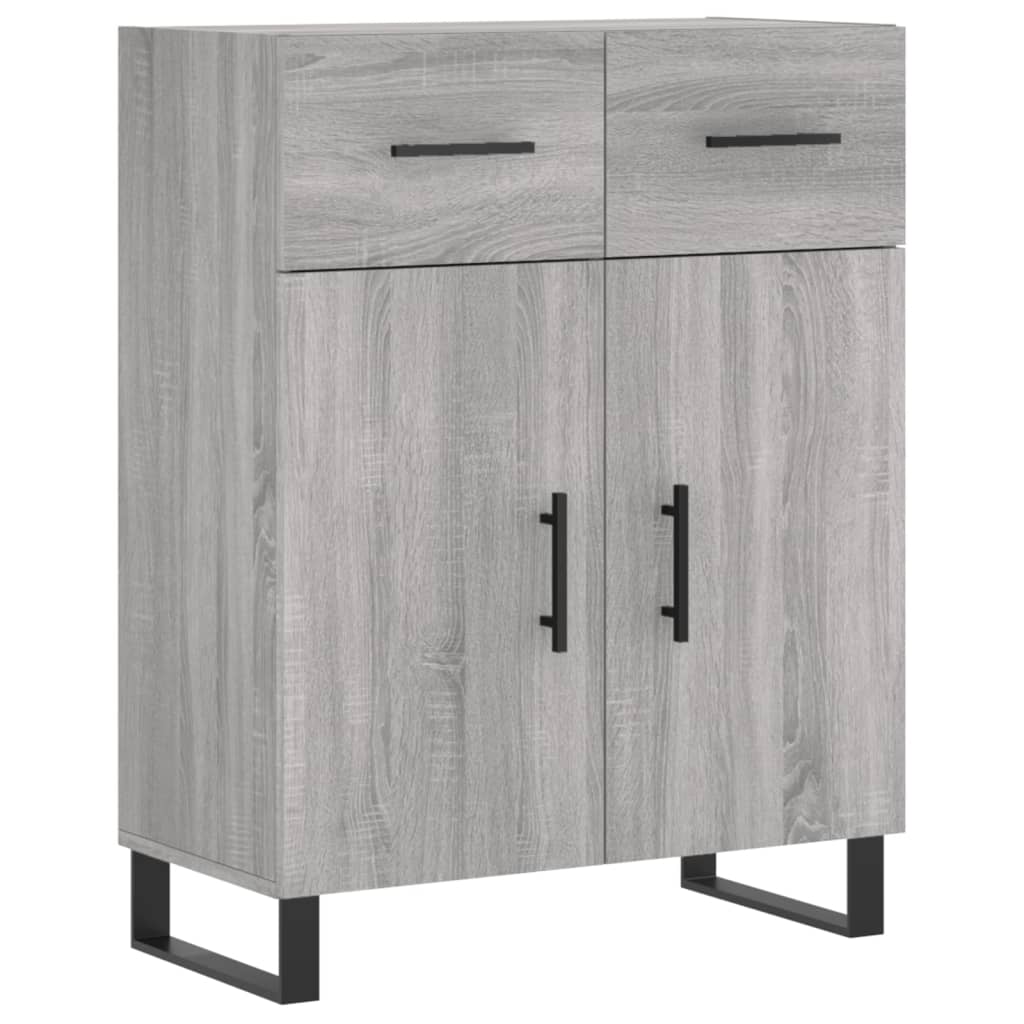 vidaXL Credenza Grigio Sonoma 69,5x34x90 cm in Legno Multistrato