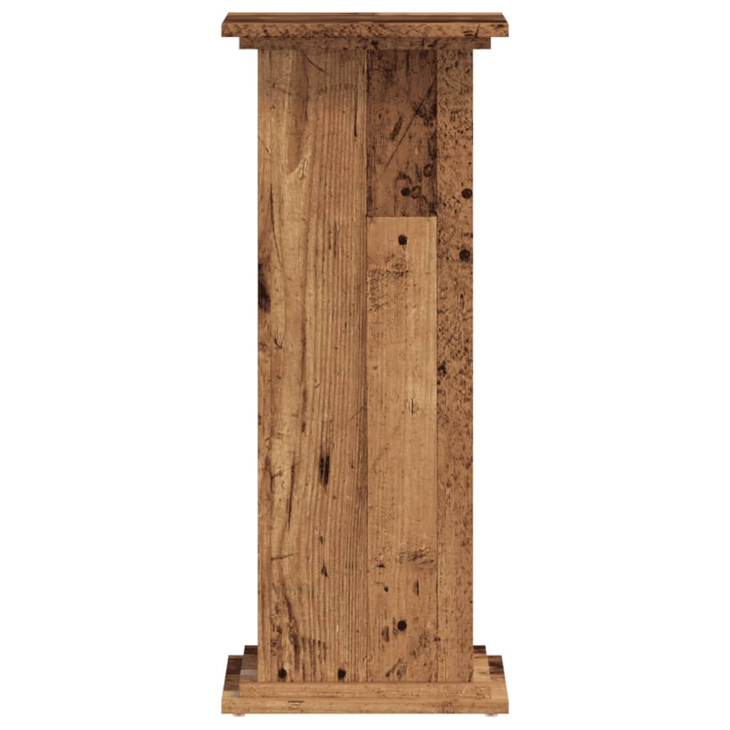 vidaXL Supporto per Piante Legno Vecchio 33x33x80 cm Legno Multistrato