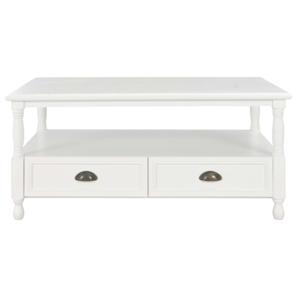 vidaXL Tavolino da Salotto Bianco 100x55x45 cm in Legno