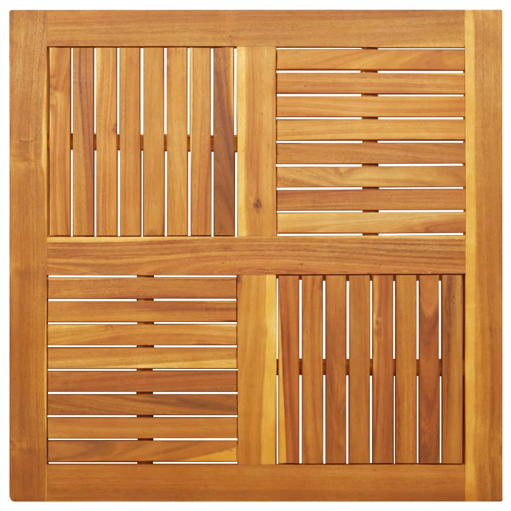 vidaXL Piano per Tavolo 90x90x2,2 cm Quadrato Legno Massello di Faggio