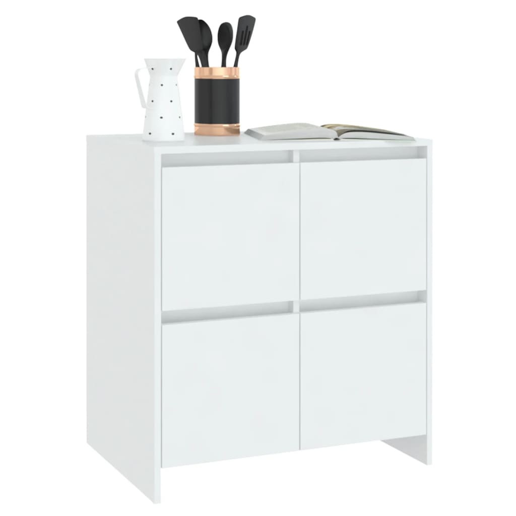 vidaXL Credenza Bianca 70x41x75 cm in Truciolato