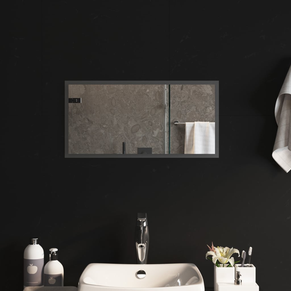 vidaXL Specchio da Bagno con Luci LED 30x60 cm