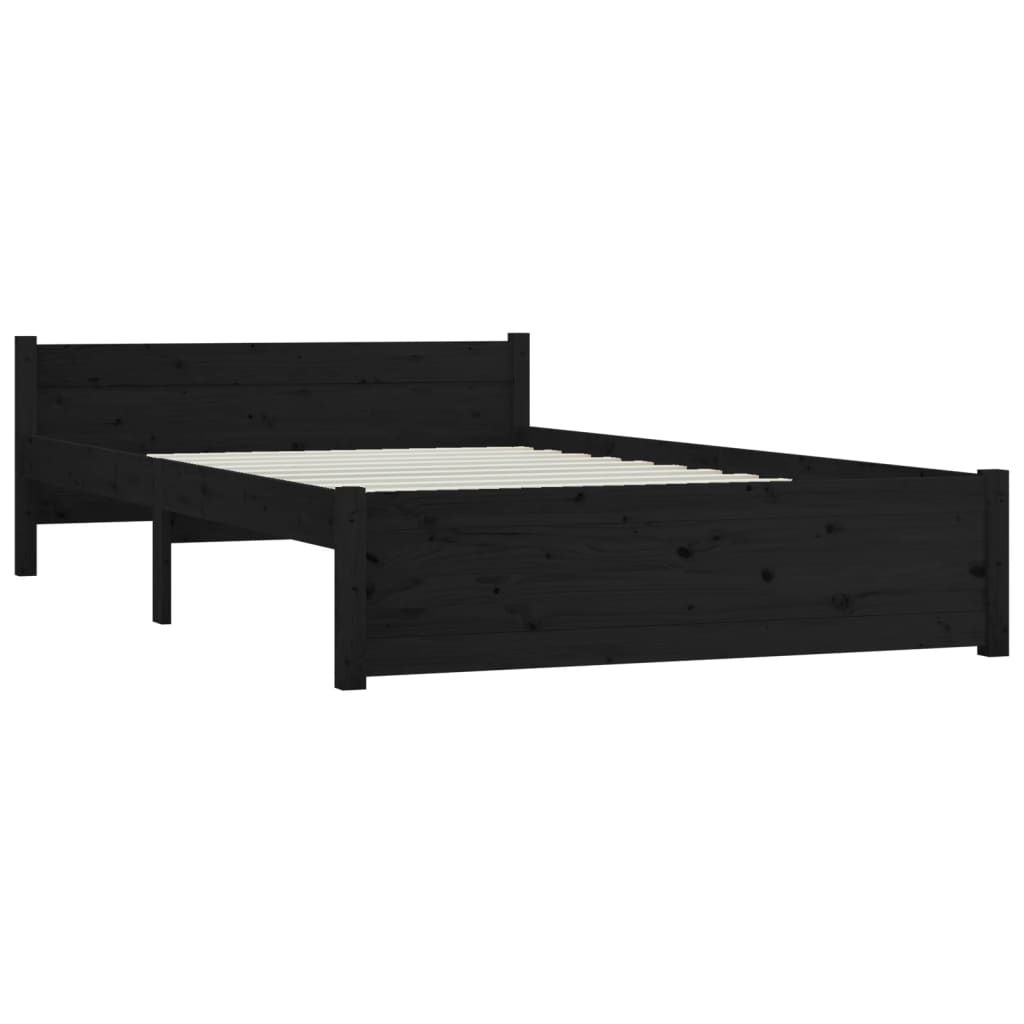 vidaXL Giroletto con Cassetti Nero 140x190 cm