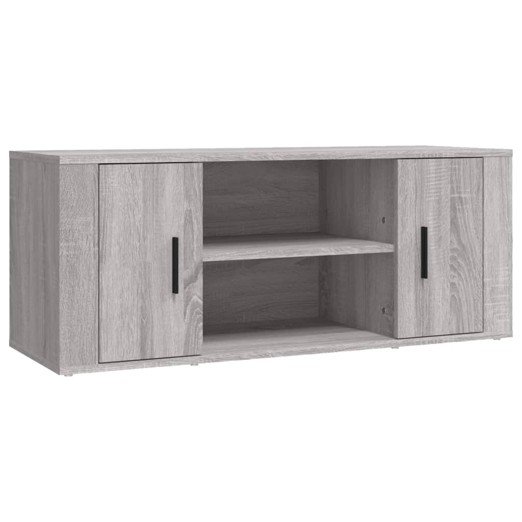 vidaXL Mobile TV Grigio Sonoma 100x35x40 cm in Legno Multistrato