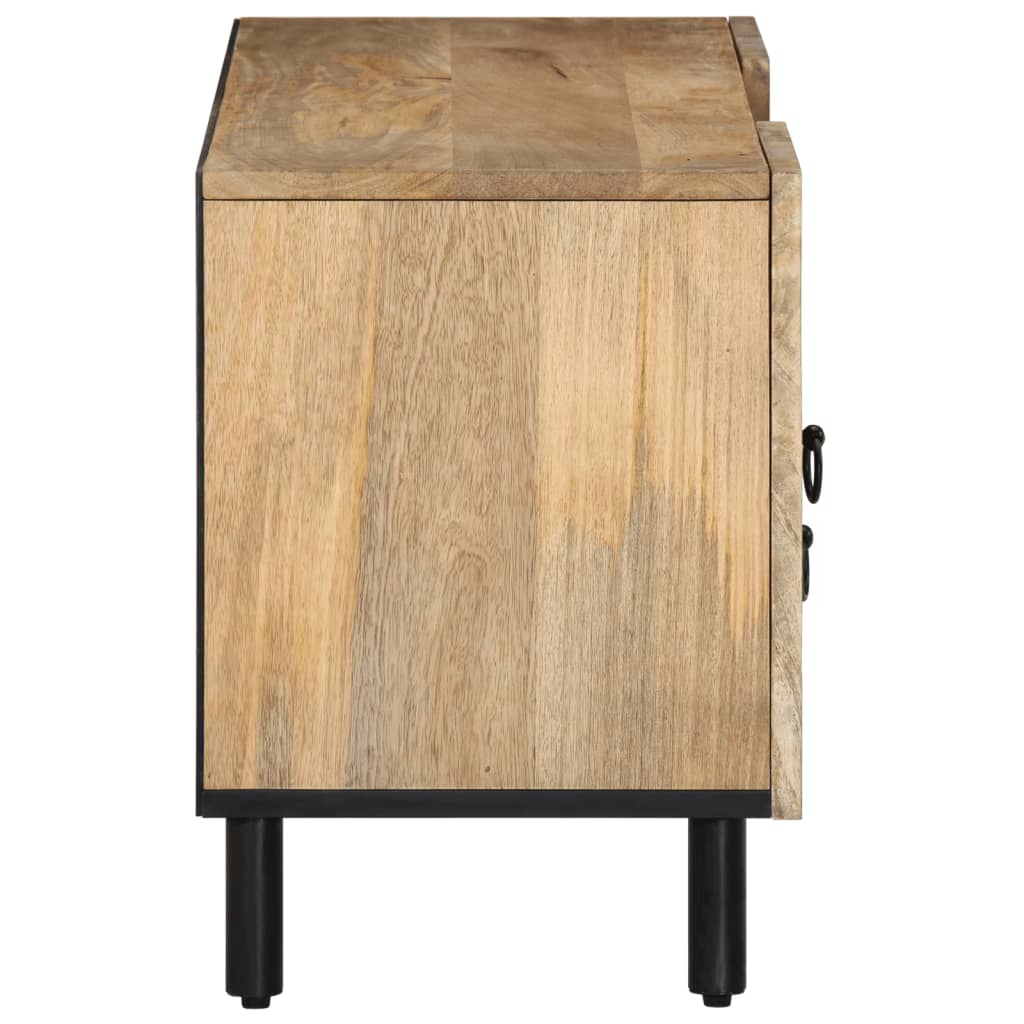 vidaXL Mobile Porta TV 105x33x46cm in Legno Massello di Mango