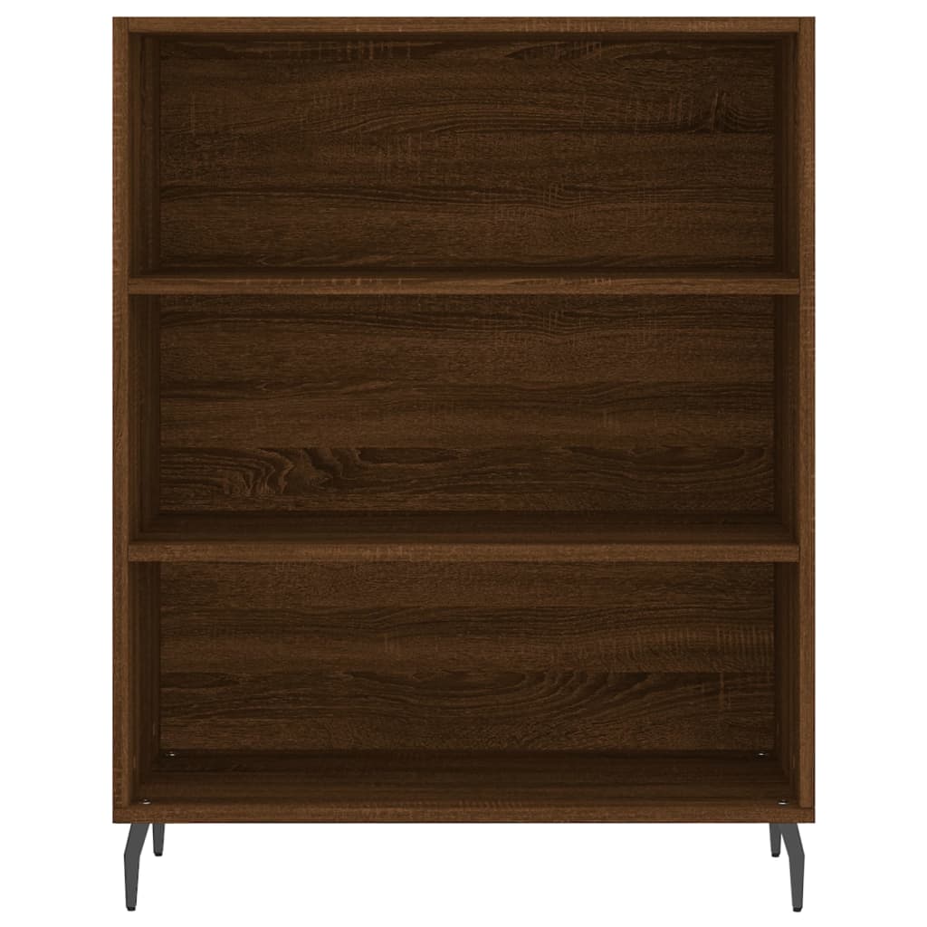 vidaXL Credenza Rovere Marrone 69,5x34x180 cm in Legno Multistrato