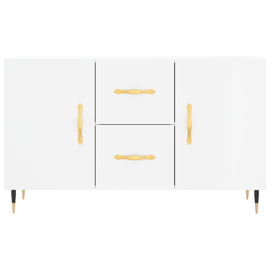 vidaXL Credenza Bianco Lucido 100x36x60 cm in Legno Multistrato