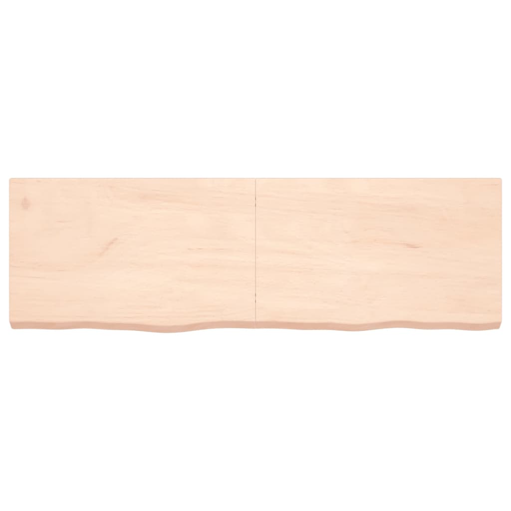 vidaXL Piano Bagno 160x50x(2-6) cm in Legno Massello Non Trattato