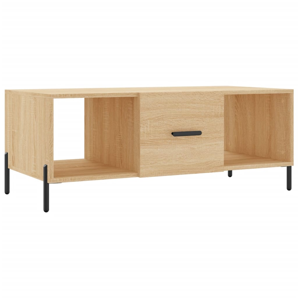 vidaXL Tavolino da Salotto Rovere Sonoma 102x50x40cm Legno Multistrato