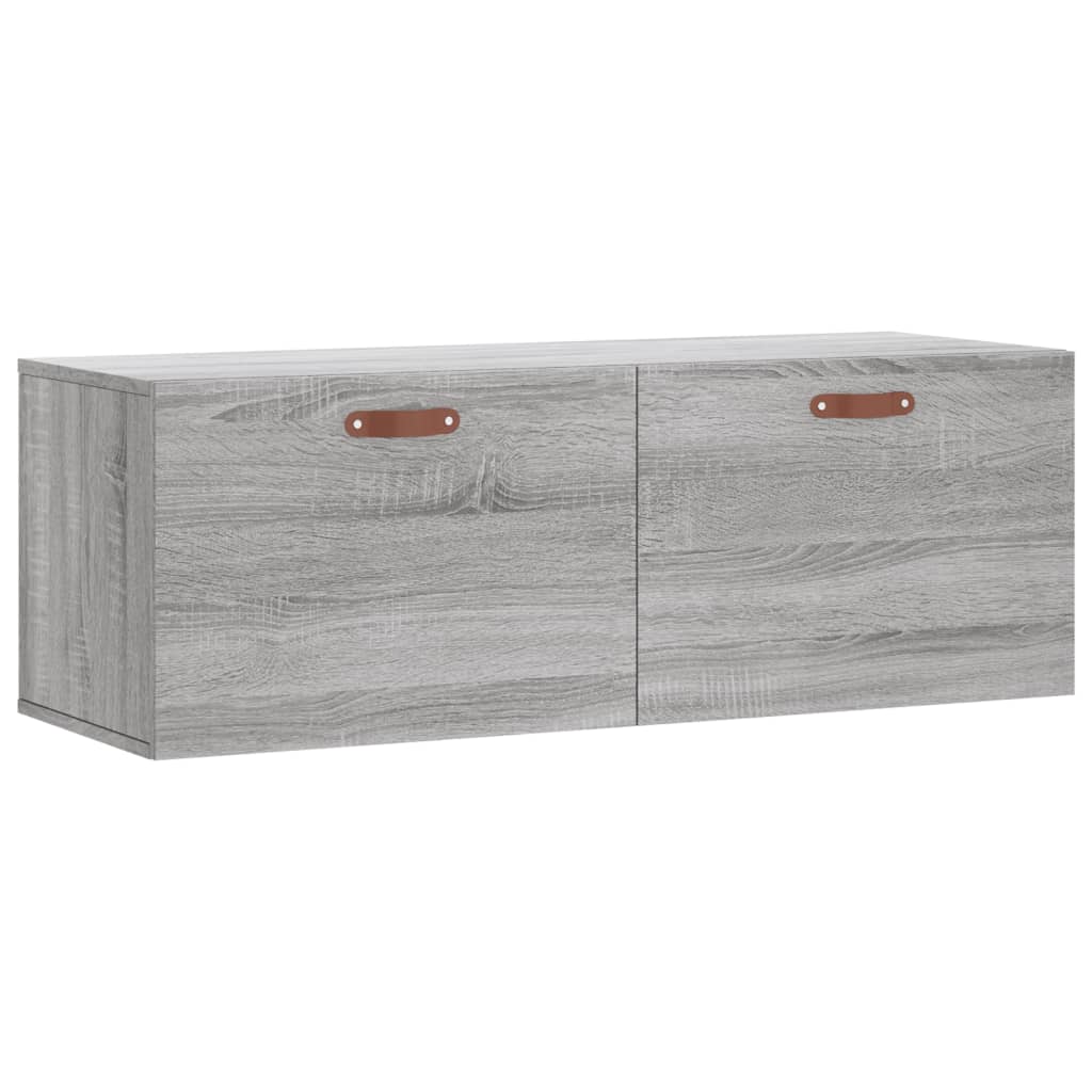 vidaXL Mobile a Parete Grigio Sonoma 100x36,5x35 cm Legno Multistrato