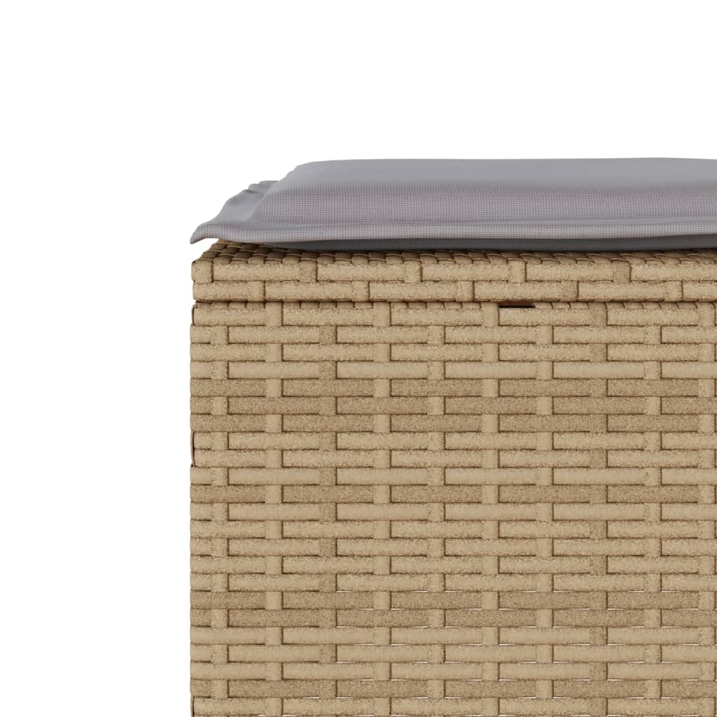 vidaXL Set da Bistrò 3 pz con Cuscini Beige in Polyrattan