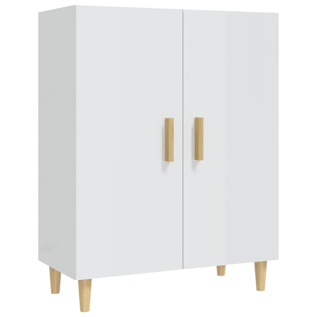 vidaXL Credenza Bianco Lucido 70x34x90 cm in Legno Multistrato